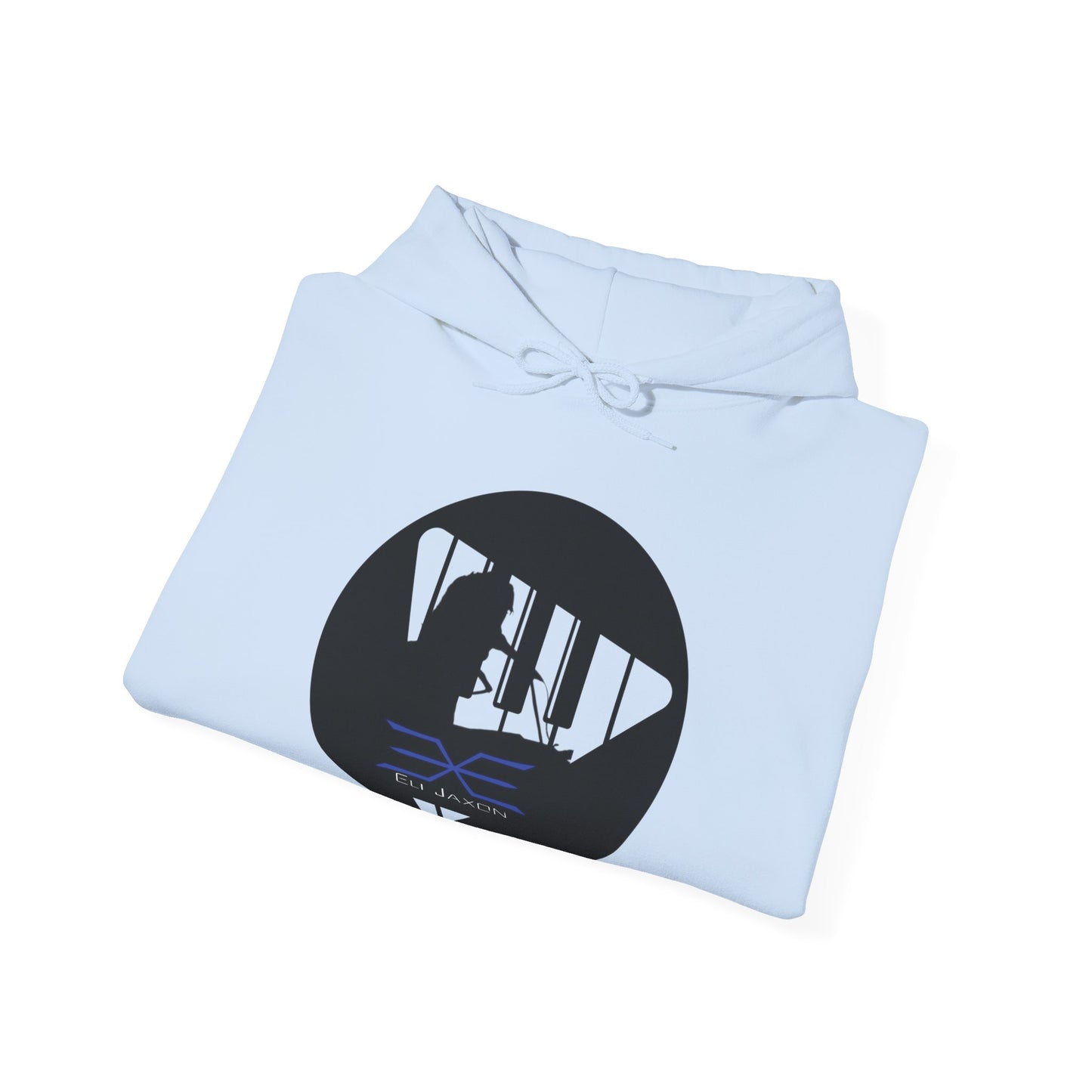 Eli Jaxon Piano Man Silhouette - Unisex Heavy Blend™ Hooded Sweatshirt