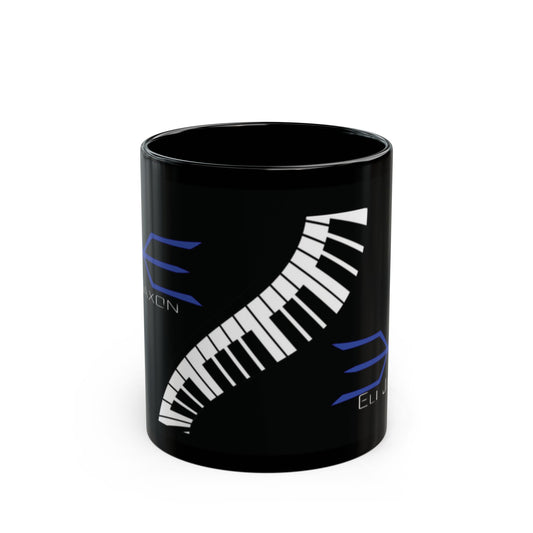 Eli Jaxon Piano - 11oz Black Mug