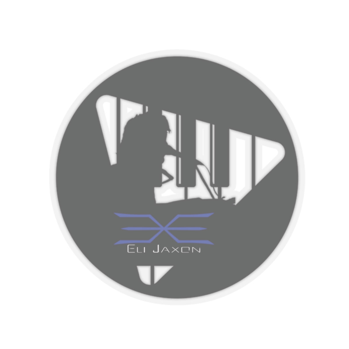 Eli Jaxon- Piano Man - Kiss-Cut Stickers