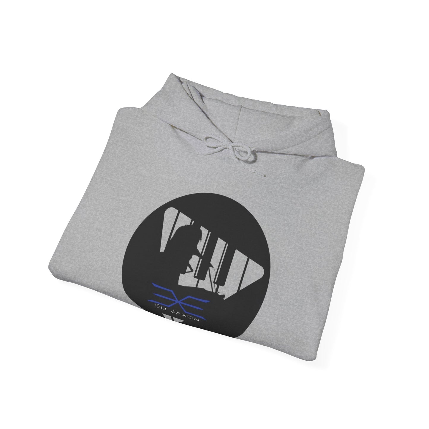 Eli Jaxon Piano Man Silhouette - Unisex Heavy Blend™ Hooded Sweatshirt