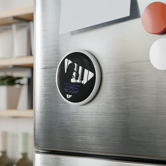 Eli Jaxon Piano Man Silhouette - Button Magnet, Round (1 & 10 pcs)