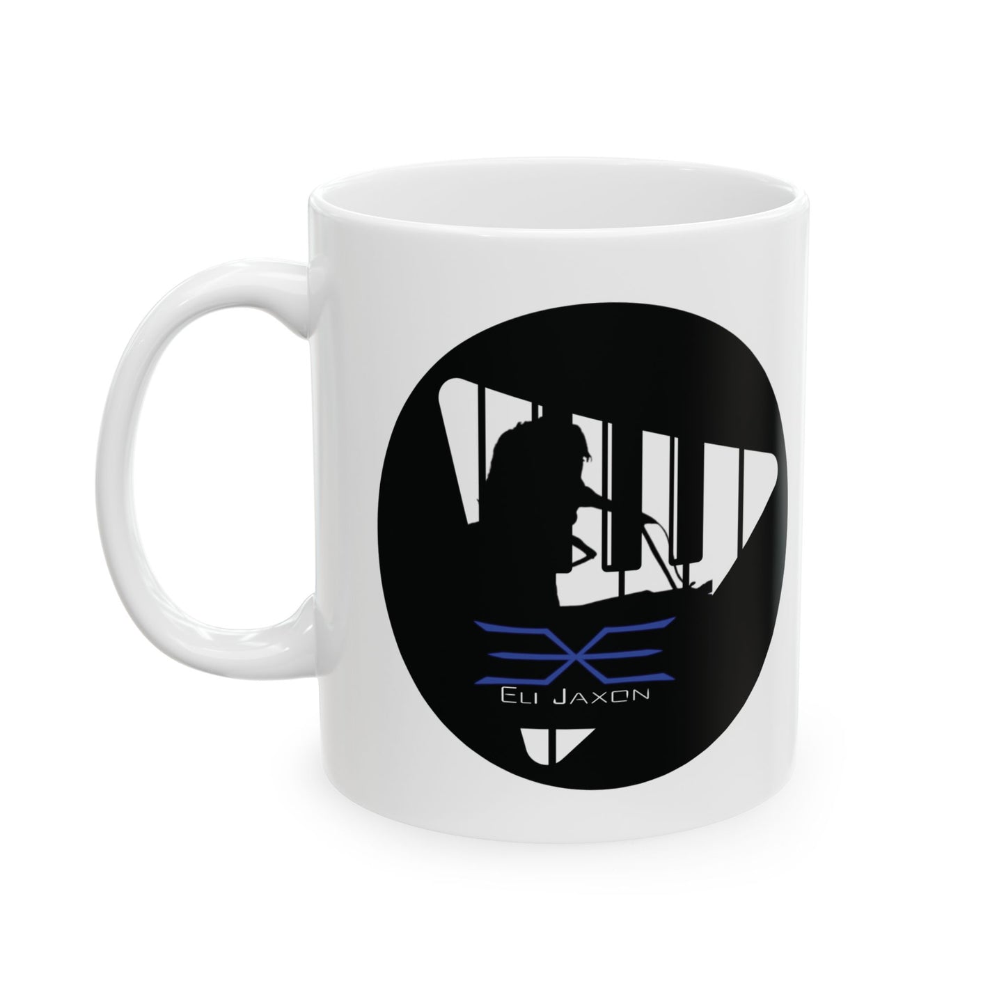 Eli Jaxon Piano Man Silhouette - Ceramic Mug 11oz