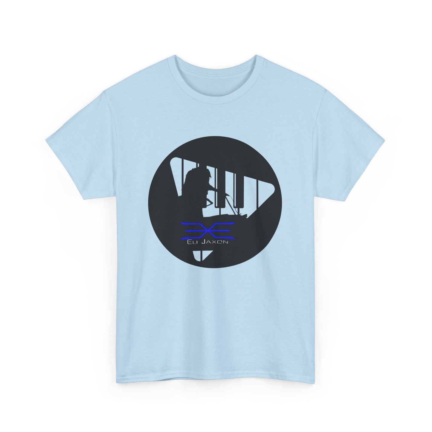 Eli Jaxon Piano Man Silhouette - Unisex Heavy Cotton Tee