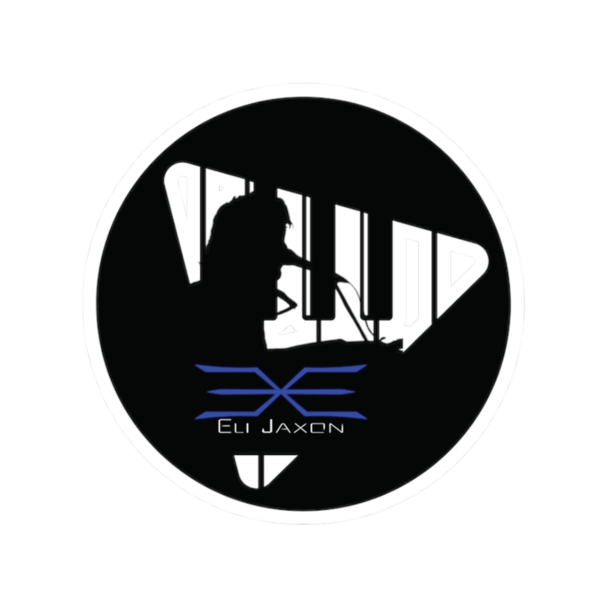 Eli Jaxon- Piano Man - Kiss-Cut Stickers
