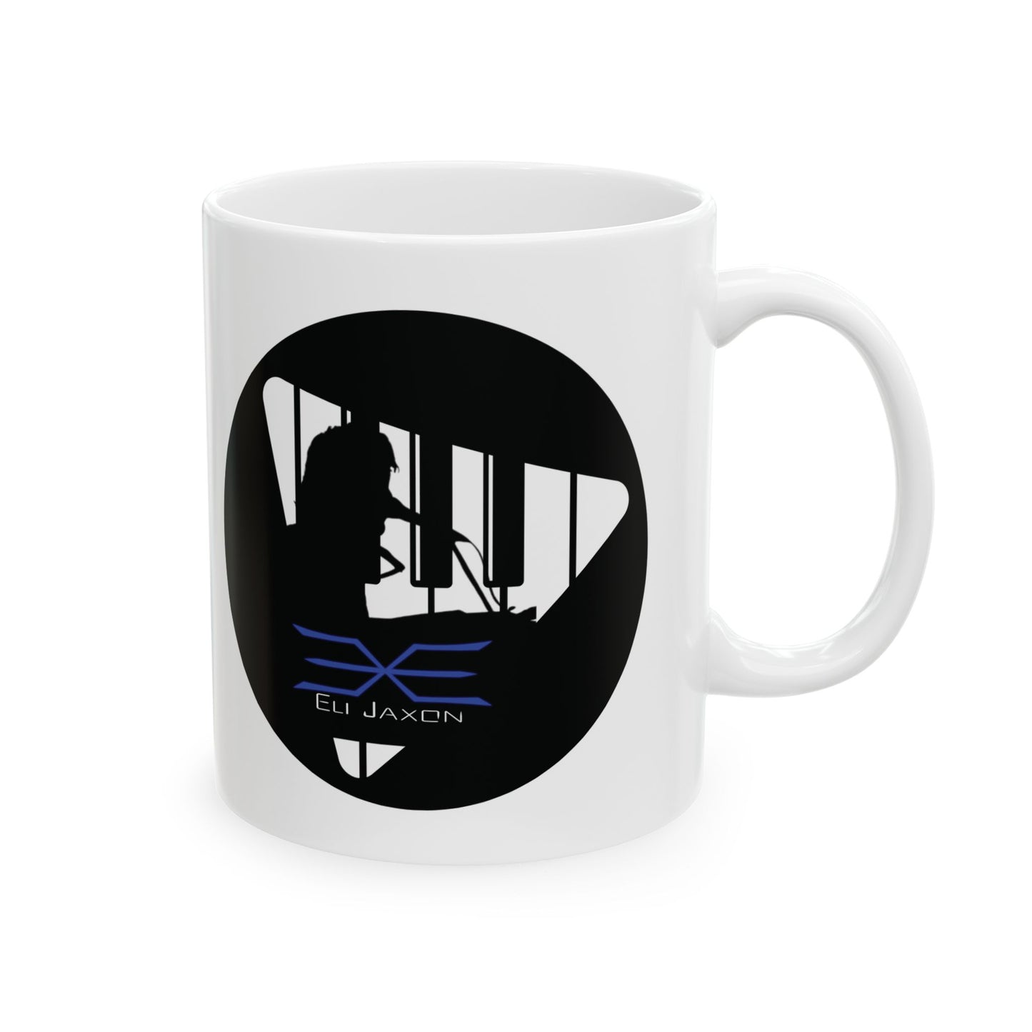 Eli Jaxon Piano Man Silhouette - Ceramic Mug 11oz